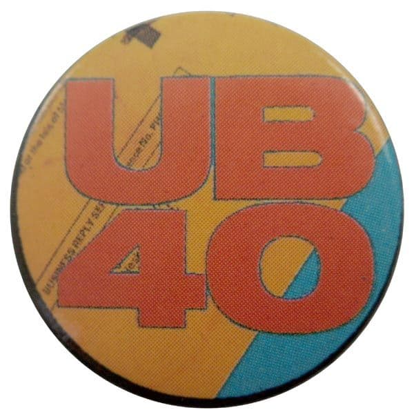UB40 - 'Name Envelope' Button Badge