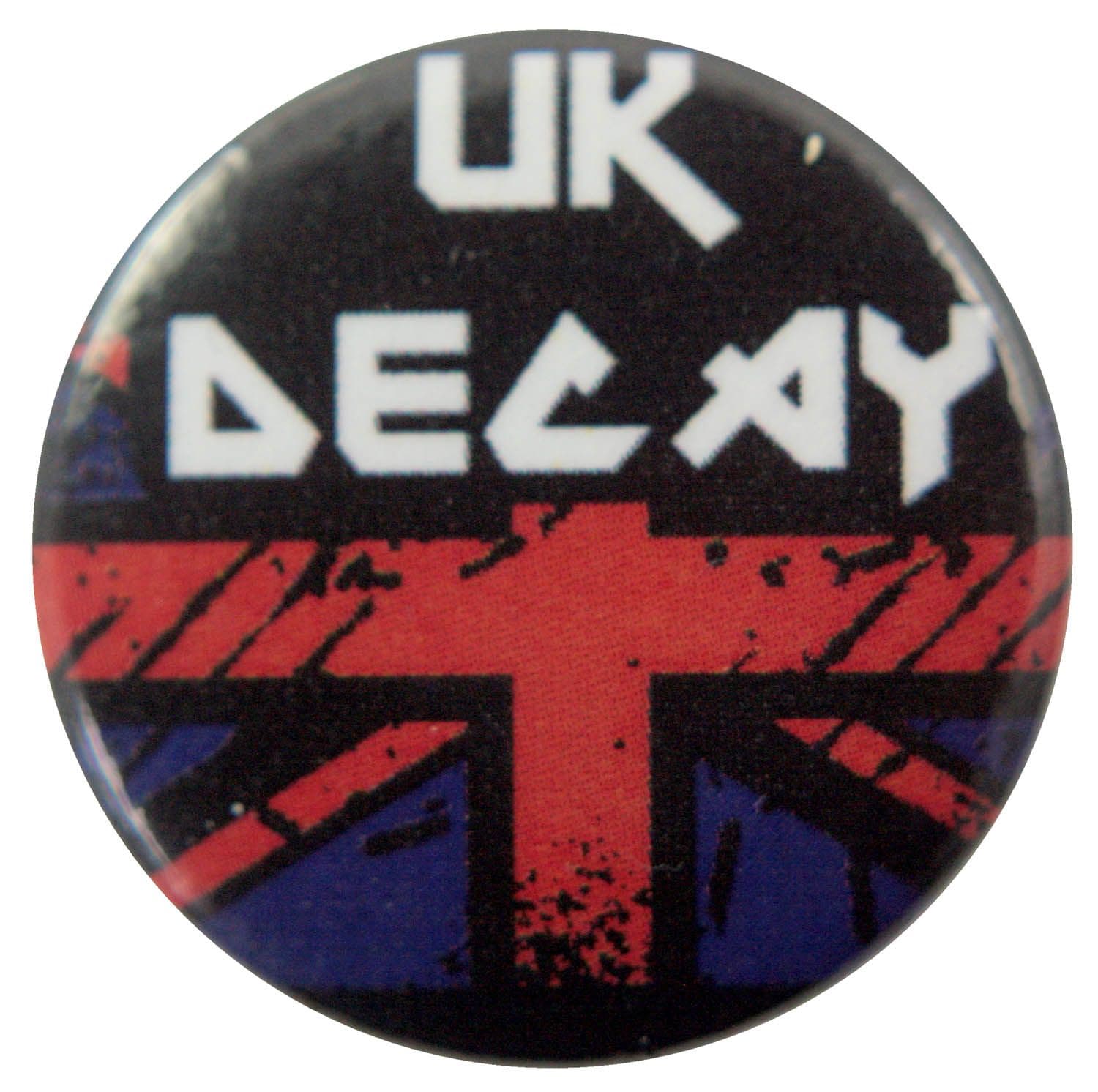 UK Decay - 'Logo / Flag' Button Badge – Rock by Mail