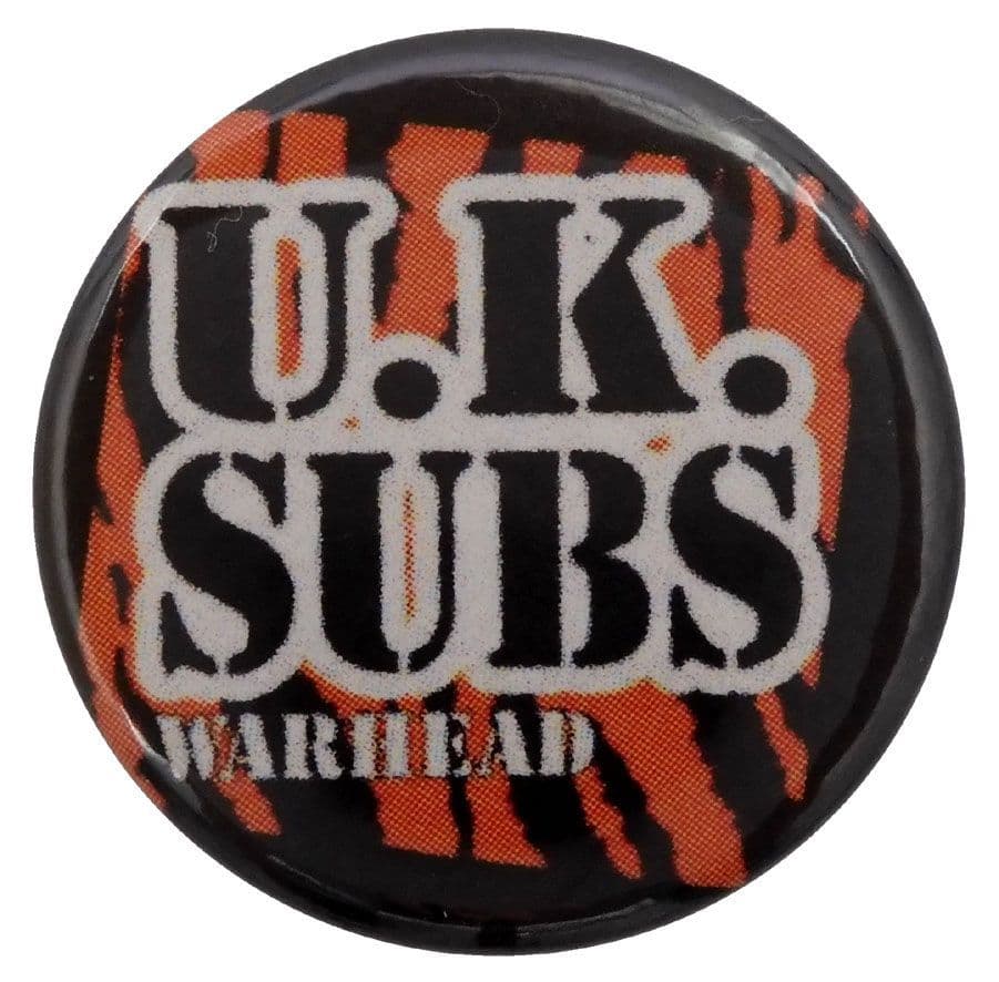 UK Subs - 'Warhead' Button Badge