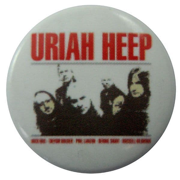 Uriah Heep - 'Group White' Button Badge