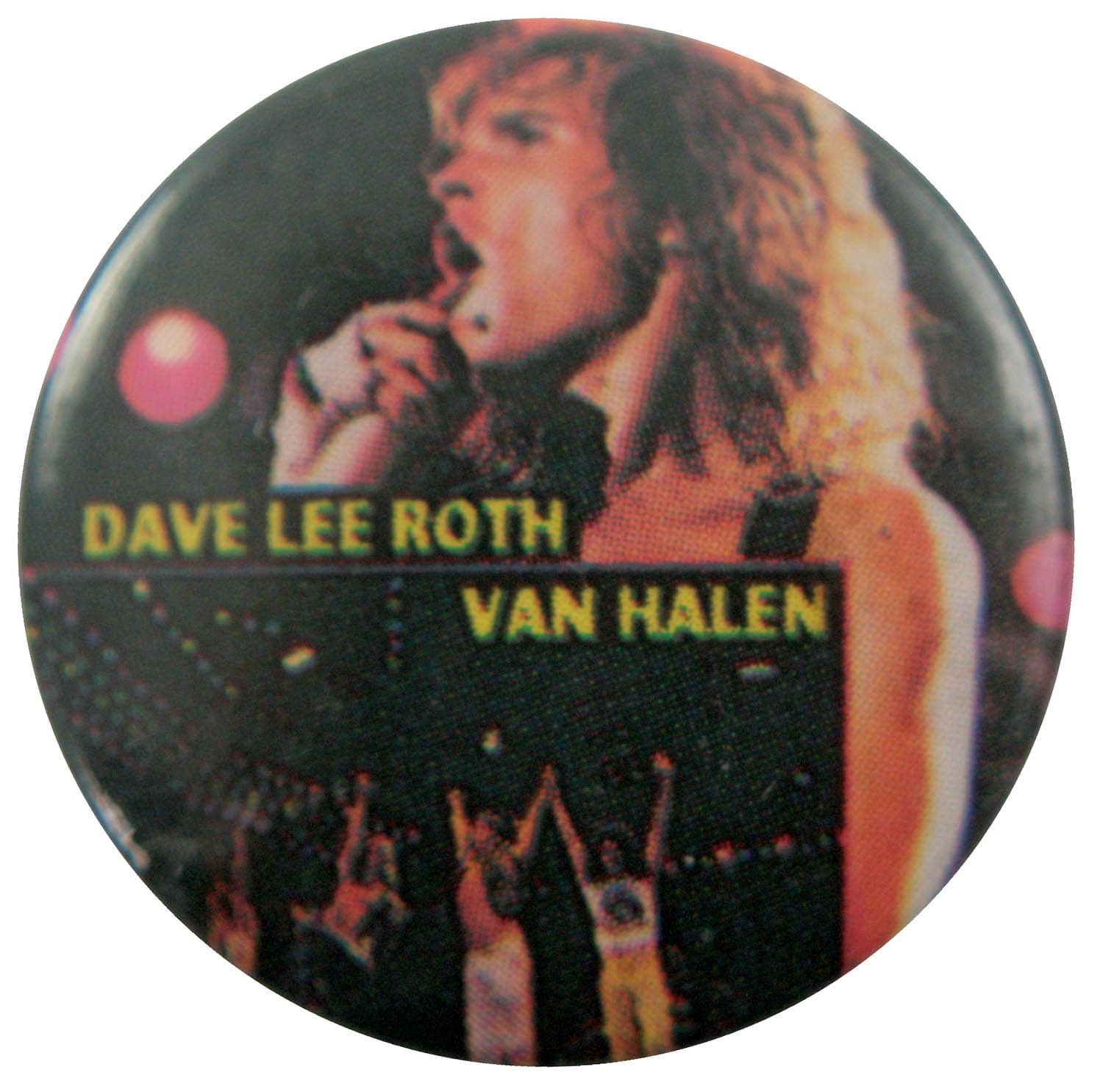 Van Halen - 'Dave on Stage Dark' Button Badge
