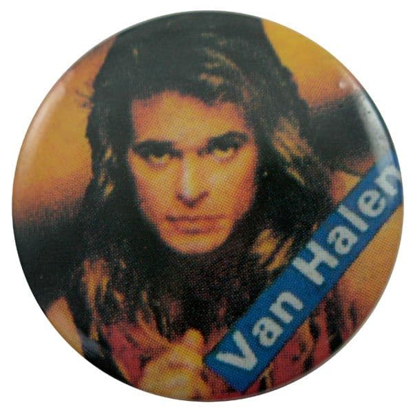 Van Halen - 'David Orange' Button Badge