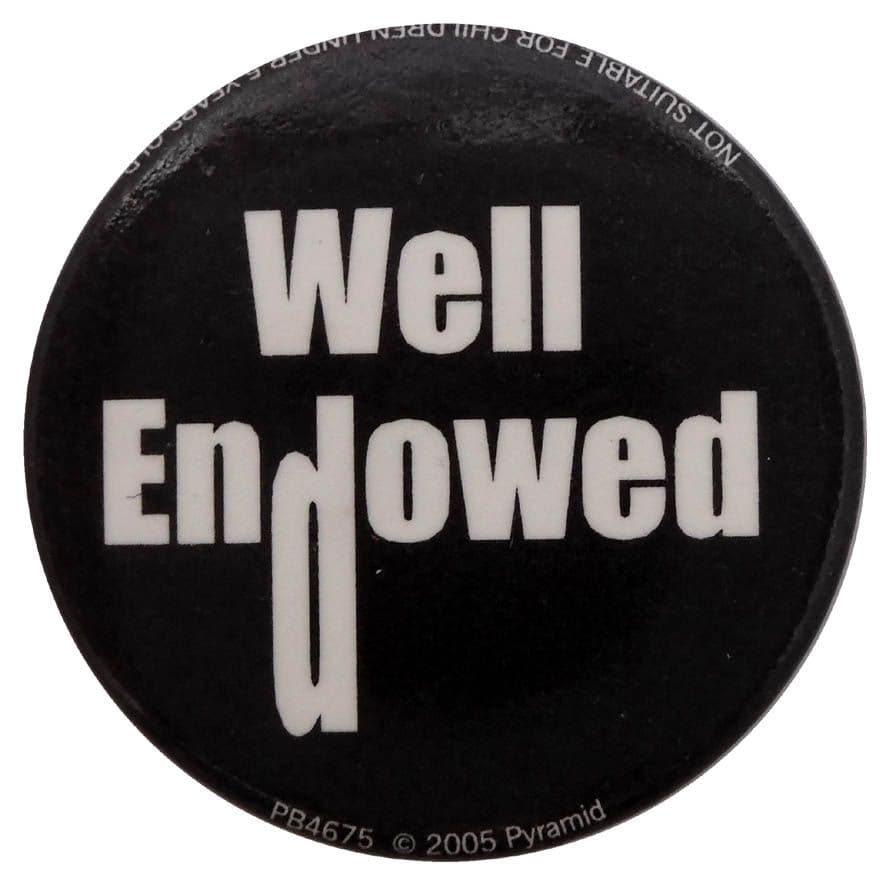 Well Endowed - Button Badge