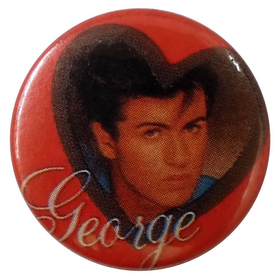 Wham! - 'George Heart' Button Badge