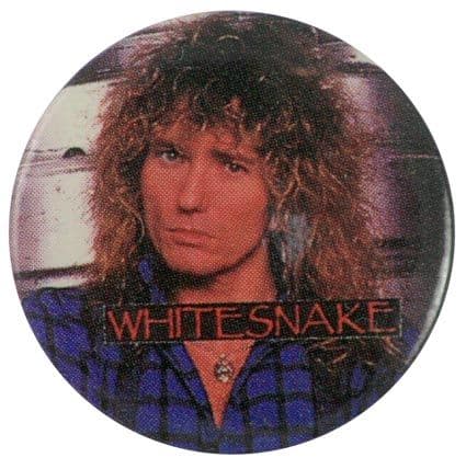 Whitesnake - 'David Blue Shirt' Button Badge