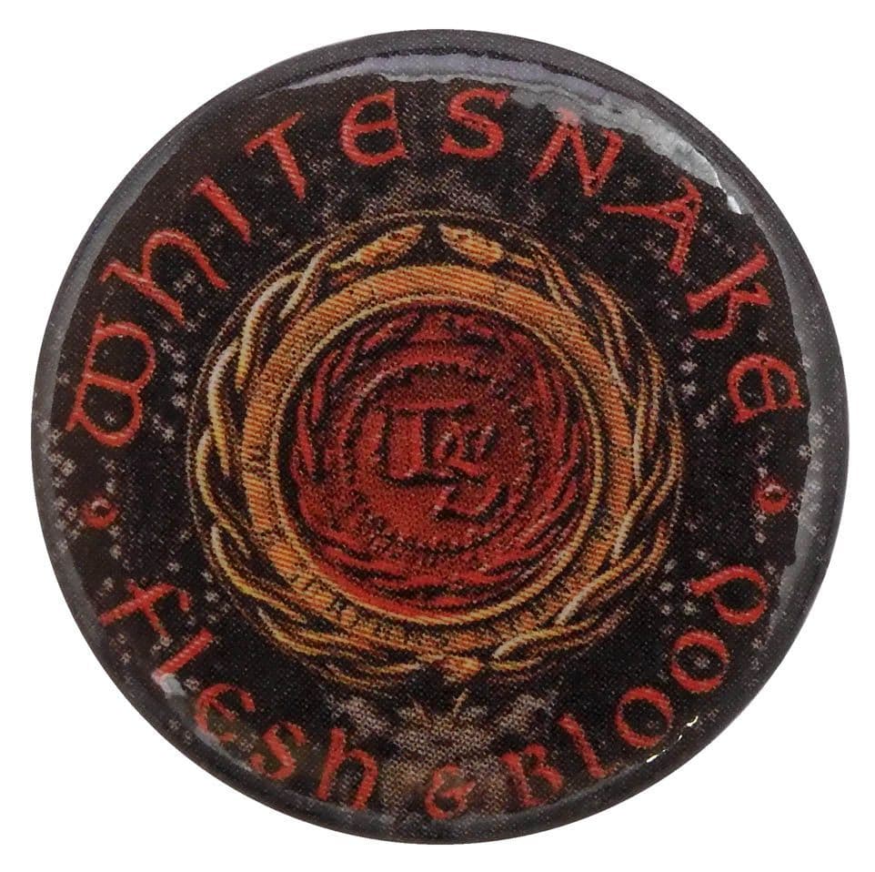 Whitesnake - 'Flesh & Blood' Button Badge