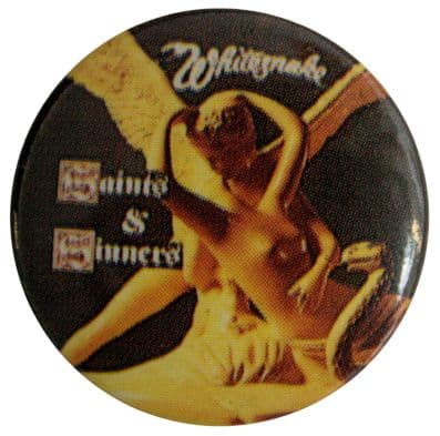 Whitesnake - 'Saints & Sinners' Button Badge