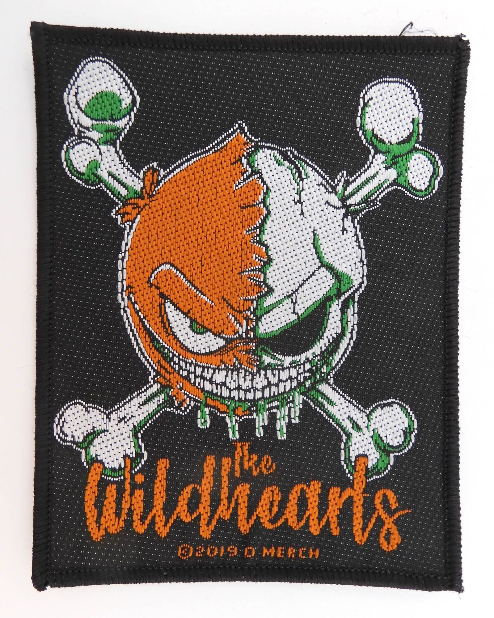 Wildhearts - 'Green Skull' Woven Patch