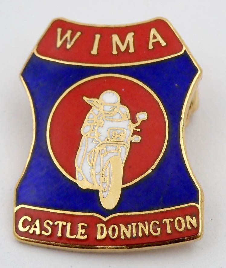 WIMA - 'Castle Donington' Enamel Badge