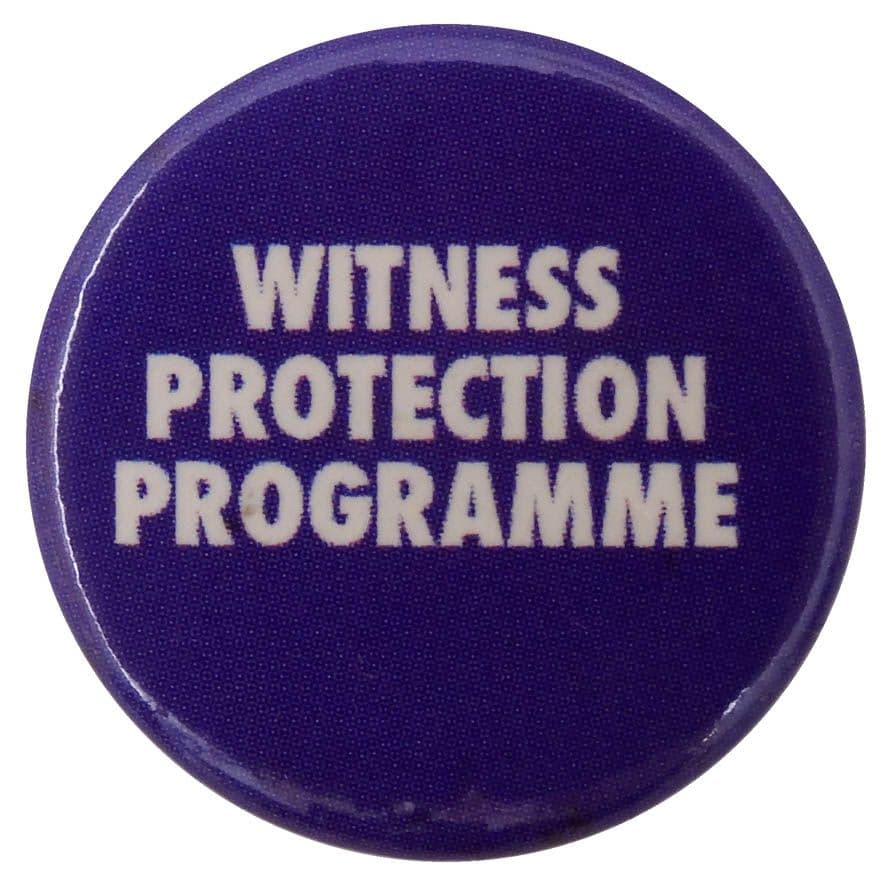 Witness Protection Programme - Button Badge
