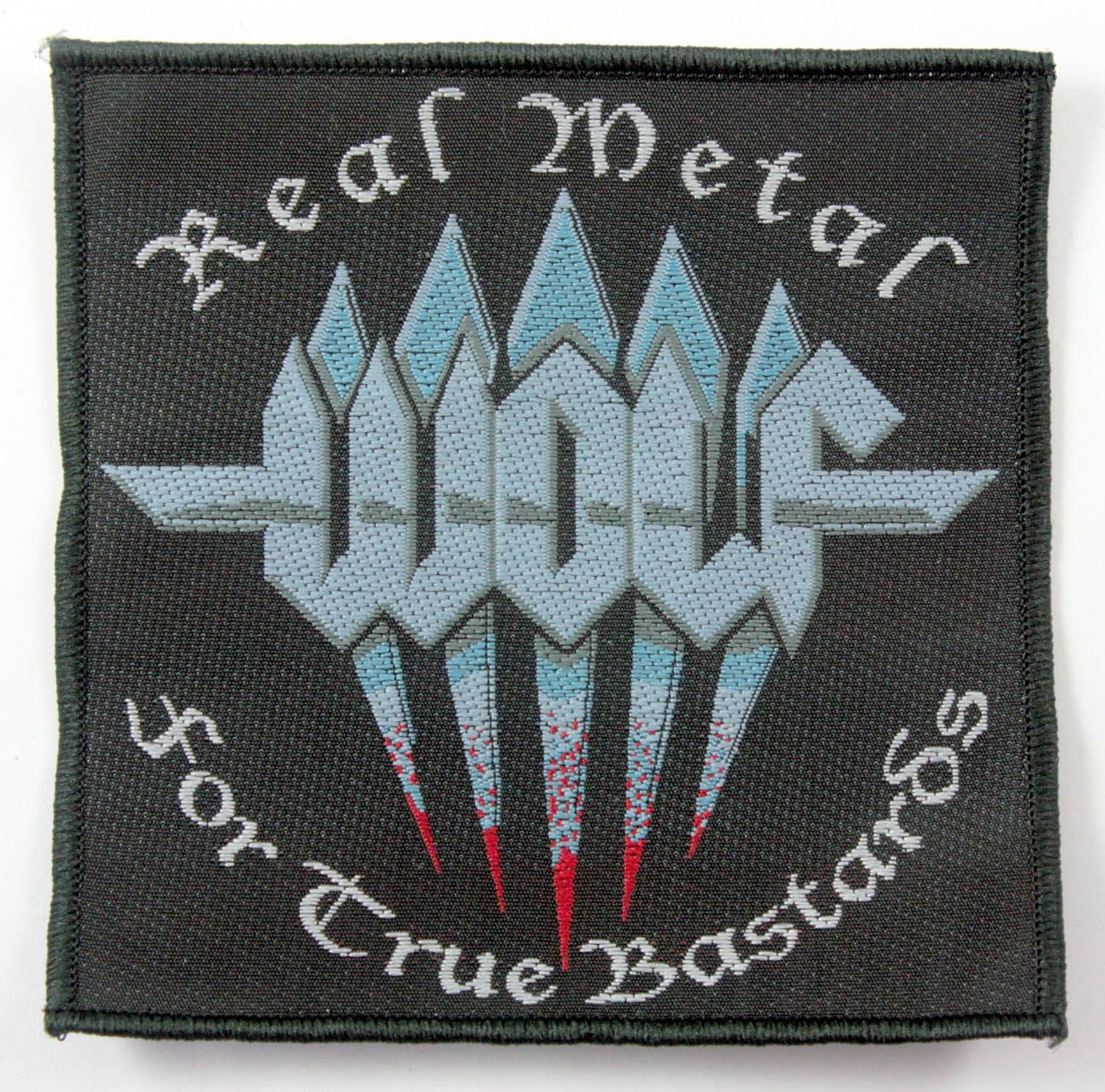 Wolf - 'Real Metal for True Bastards' Woven Patch