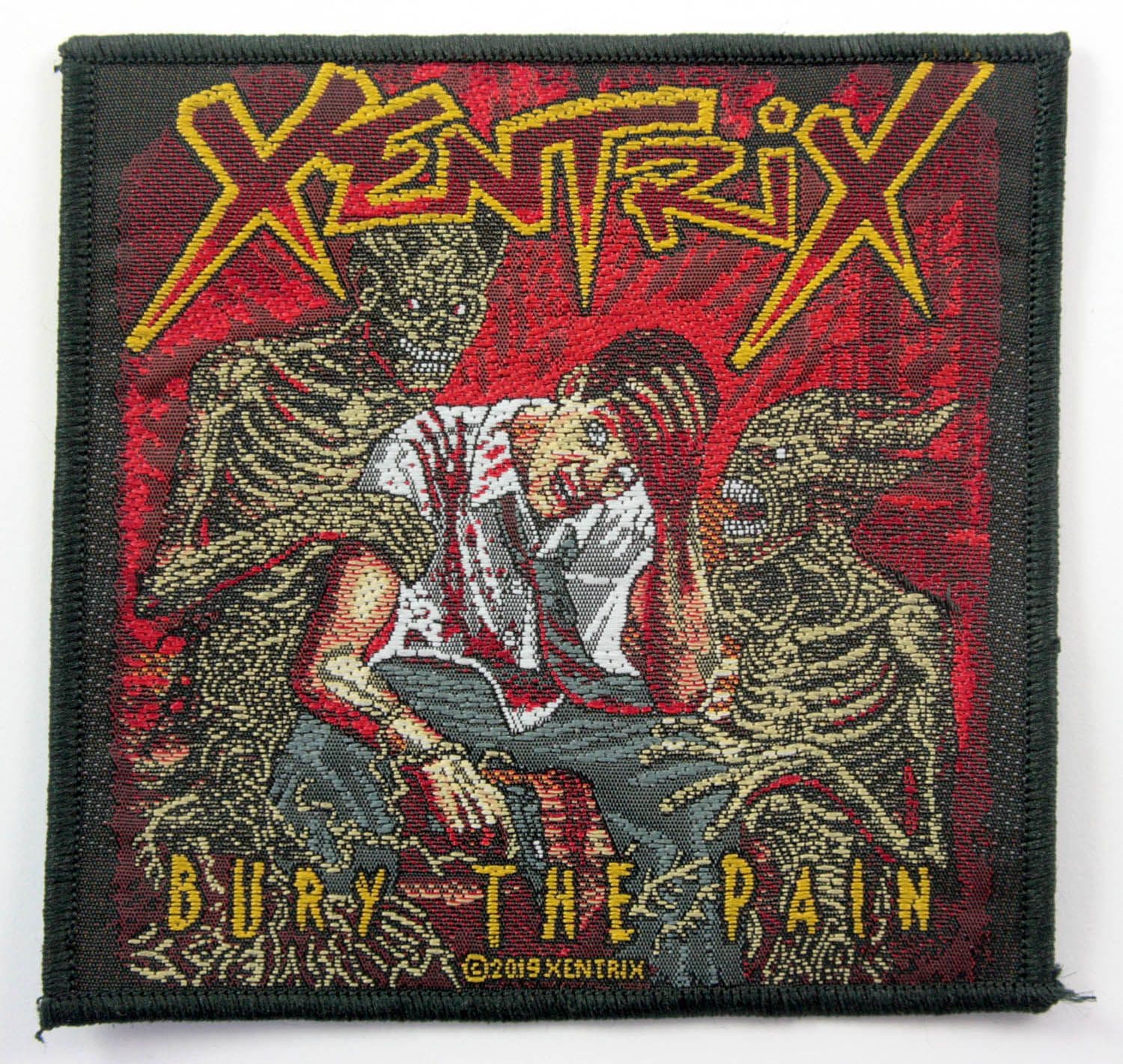 Xentrix - 'Bury the Pain' Woven Patch