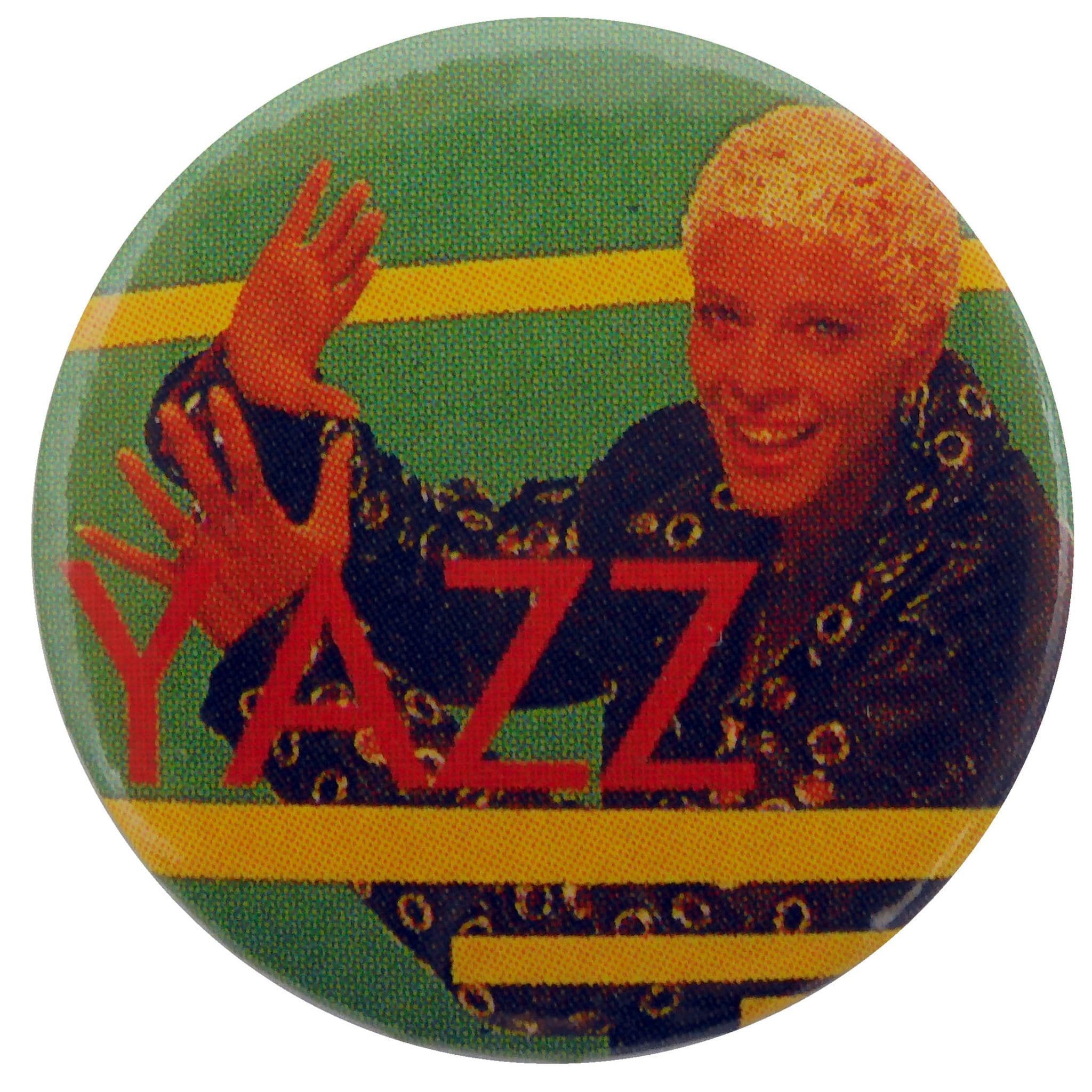 Yazz - 'Green Background' Button Badge
