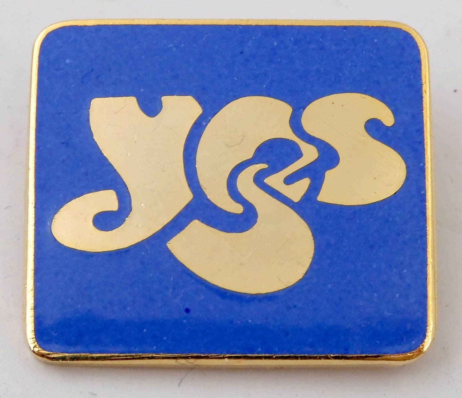Yes - 'Logo' Blue Enamel Badge