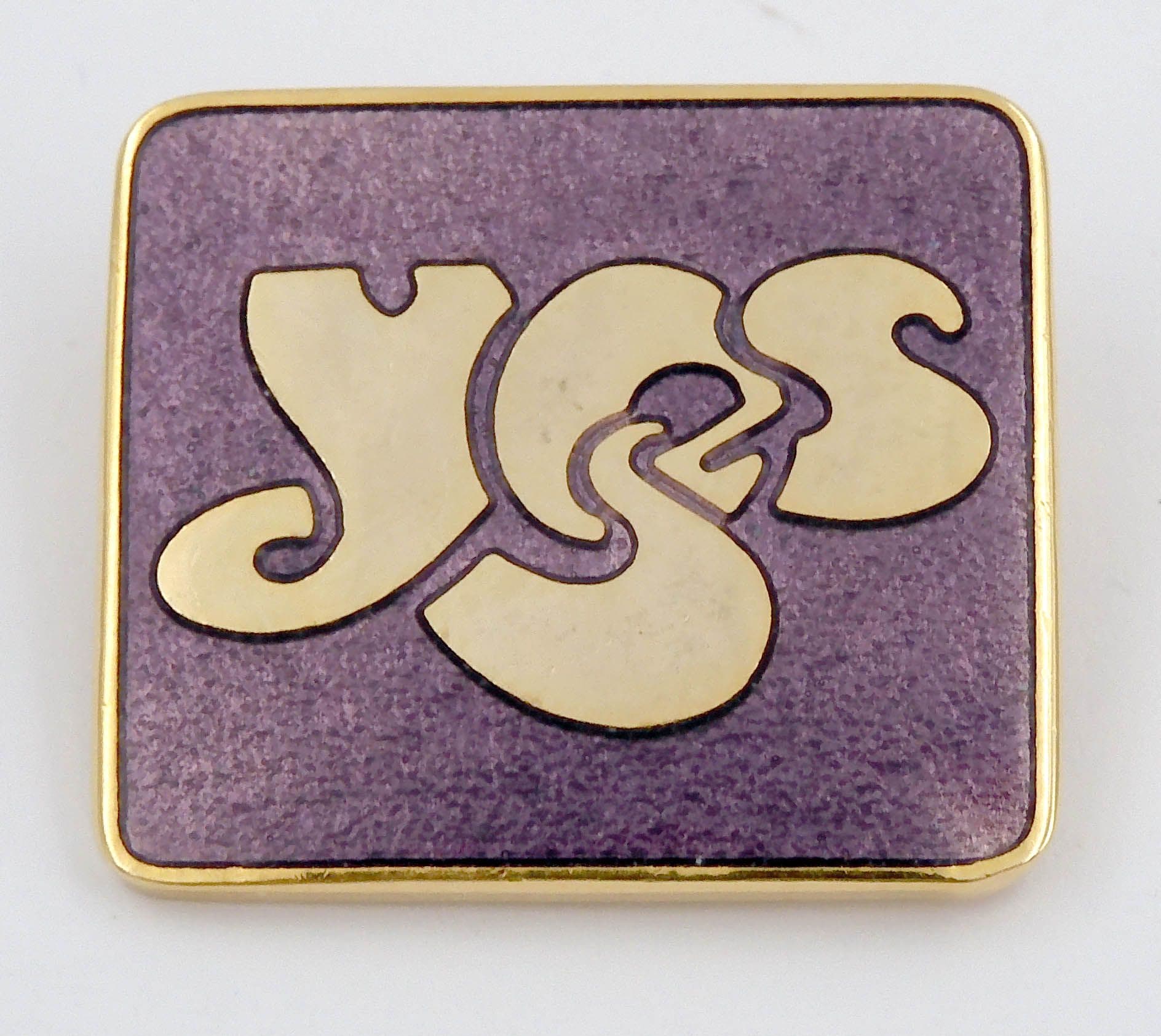 Yes - 'Logo' Purple Enamel Badge