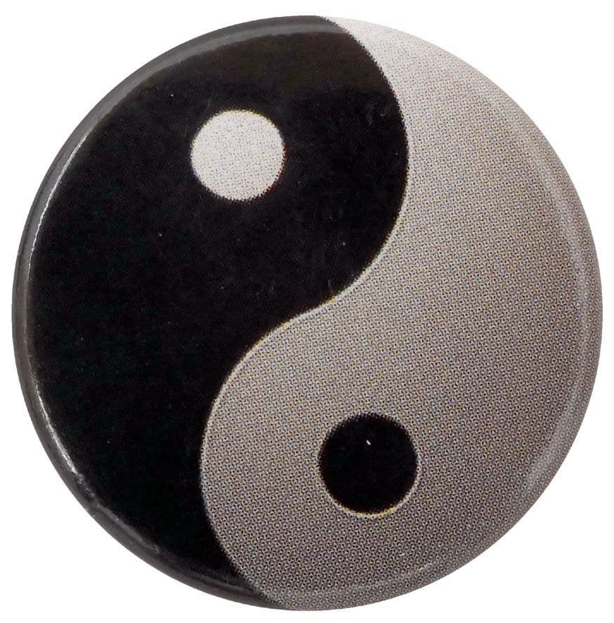 Yin & Yang - 'Black & White' Button Badge