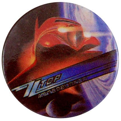 ZZ Top - 'Afterburner' Button Badge
