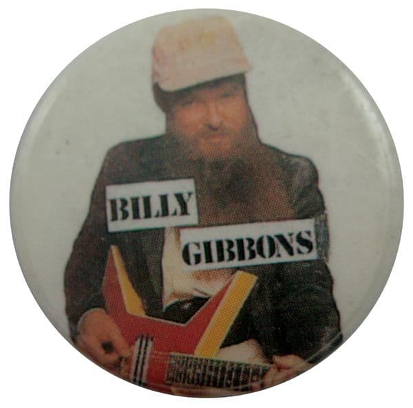 ZZ Top - 'Billy Gibbons' Button Badge