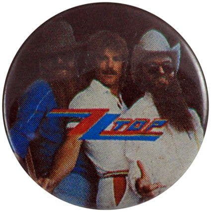 ZZ Top - 'Group Dark' Button Badge