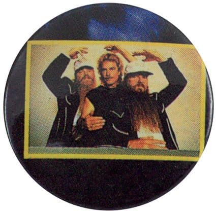 ZZ Top - 'Group Hands on Head' Button Badge