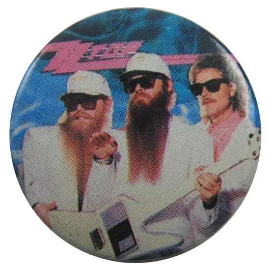 ZZ Top - 'Group White Suits' Button Badge